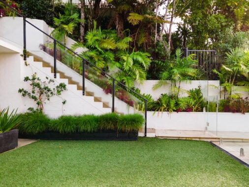 artificial grass and residential landscaping ideas uk